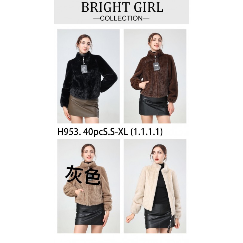 953 Women's Faux Fur Short Jacket