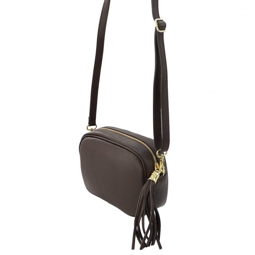 Italian Women's Shoulder Bags in Grained Cowhide SHG209