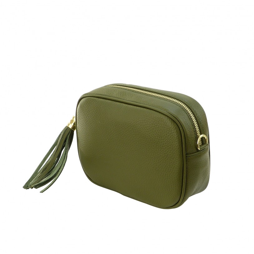Italian Women's Shoulder Bags in Grained Cowhide SHG209