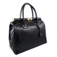 Ladies handbag leather in black finish SHLC2525